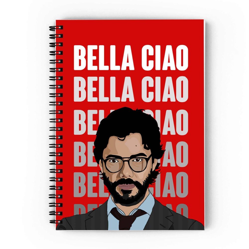 Professor Vector Art Spiral Notebook